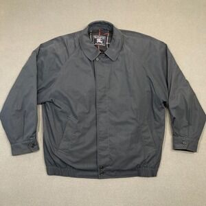 Vintage Burberrys HARRINGTON Jacket Men's Size 52 Reg Blue Made In England